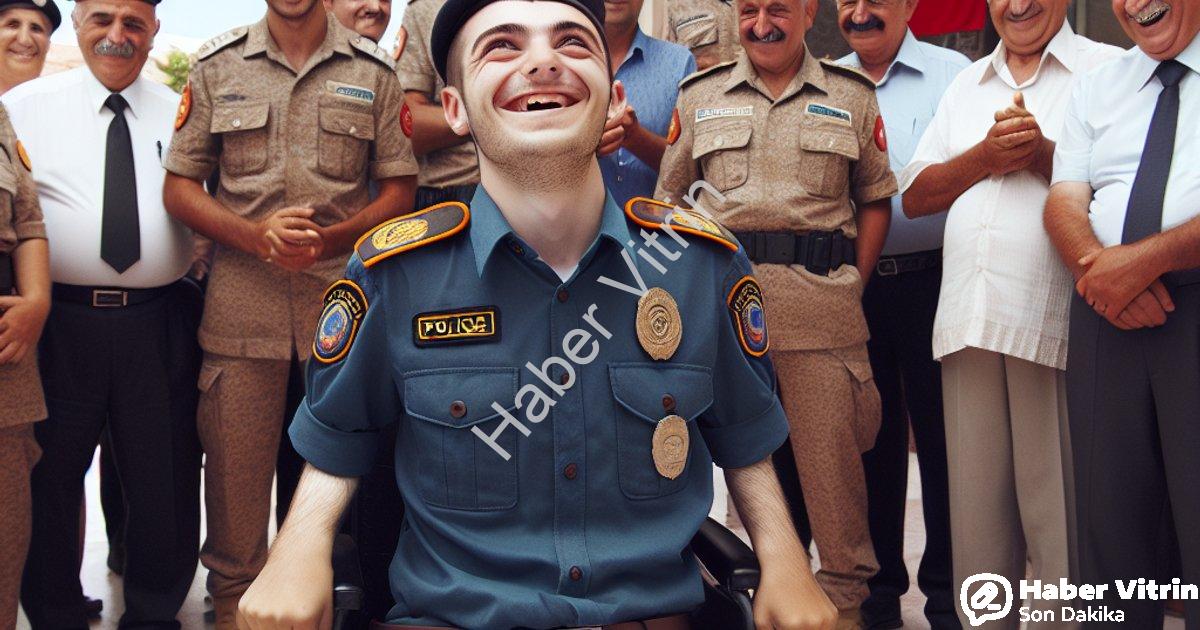 "Muğla'da Duygulandıran Jest: Engelli Gencin Polislik Hayali Gerçek Oldu" başlıklı haber için fotore