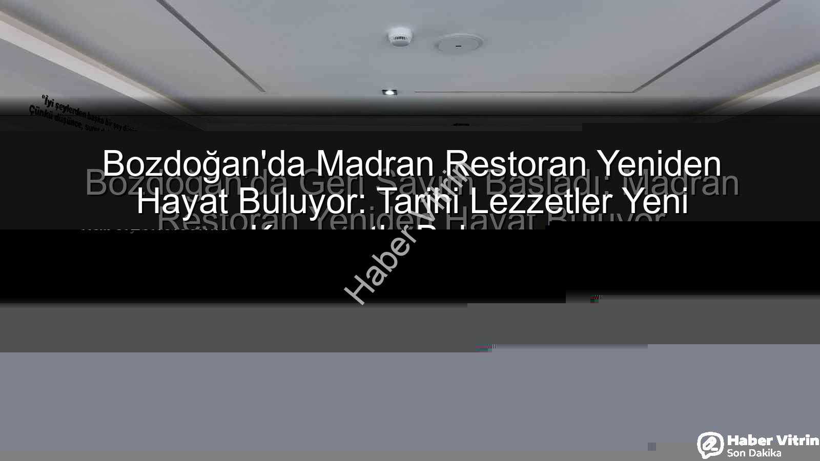 Madran Restoran - Bozdoğan'ın Gözdesi Madran Restoran Yeniden Açılıyor: Nefes Kesen Dönüşüm ve Beklenen Gün Sayımı