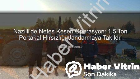 Nazilli’de Nefes Kesen Operasyon: 1,5 Ton Portakal Hırsızlığı Jandarmaya Takıldı!