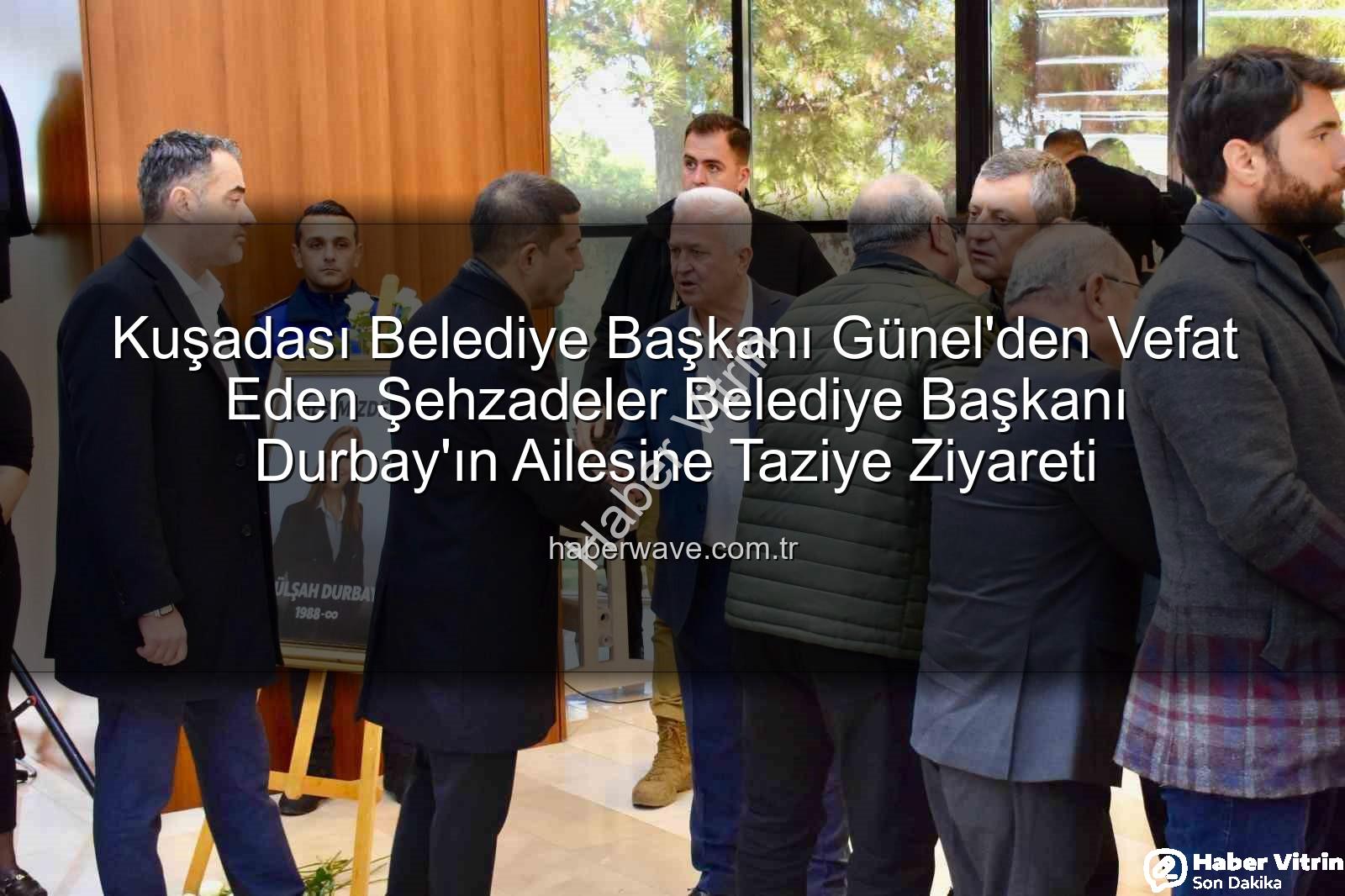 Gülşah Durbay - Başkan Ömer Günel'den Vefat Eden Şehzadeler Belediye Başkanı Gülşah Durbay'ın Ailesine Taziye Ziyareti