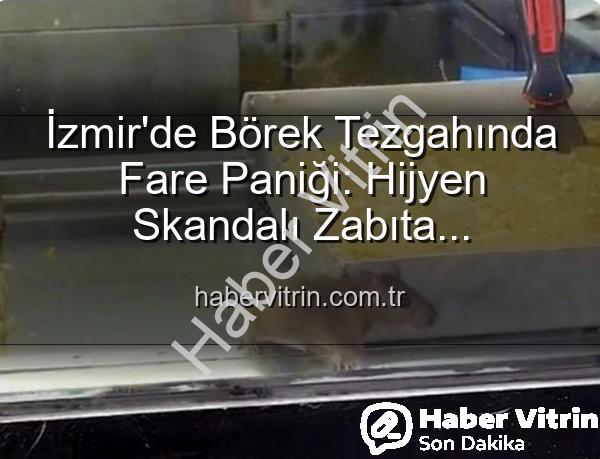 börek tezgahında fare - İzmir'de Börek Tezgahında Fare Paniği: Hijyen Skandalı Zabıta Müdahalesiyle Son Buldu