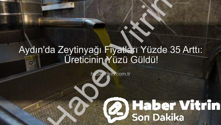 Aydın’da Zeytinyağı Fiyatları Yüzde 35 Arttı: Üreticinin Yüzü Güldü!